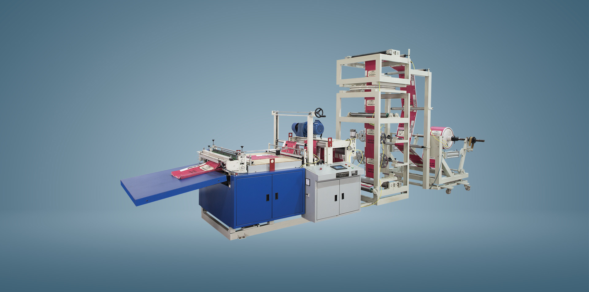 Woven Sack Cutting Machine with Online Twist Gusset